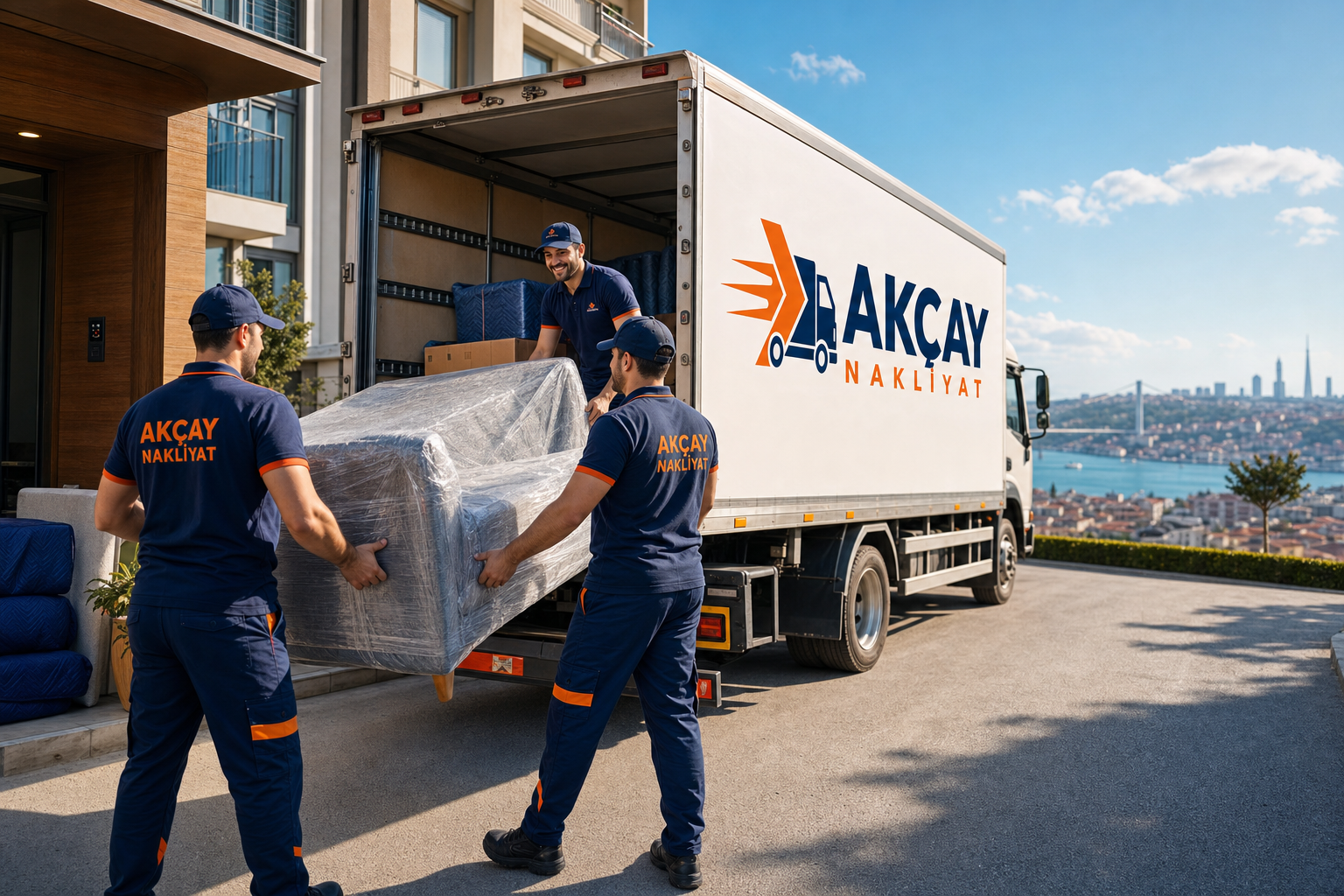 Akçay Nakliyat ekibi